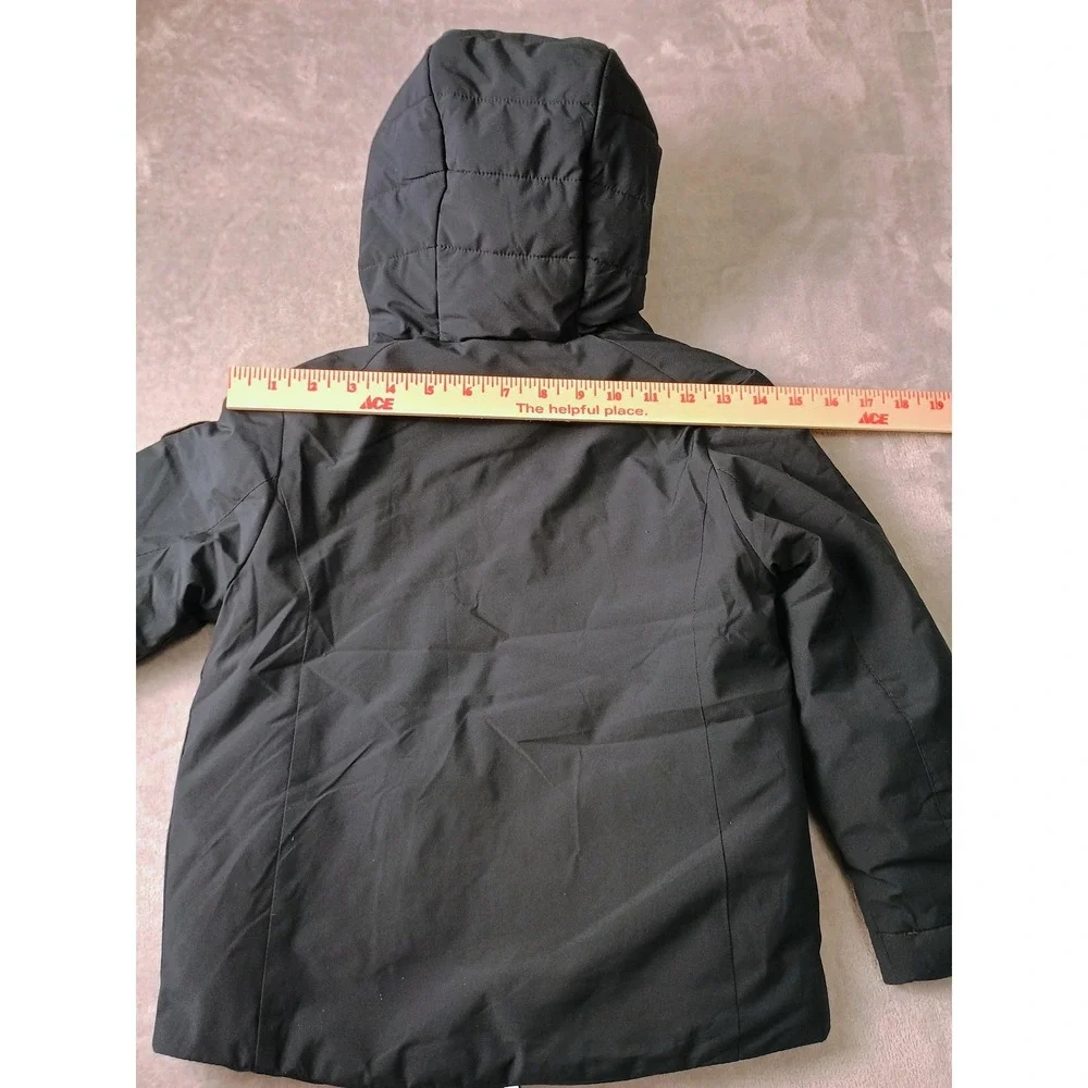 Gerry Jacket Kids XS 5/6 Blue Black‎ Hooded Puffer Full Zip Insulated Winter